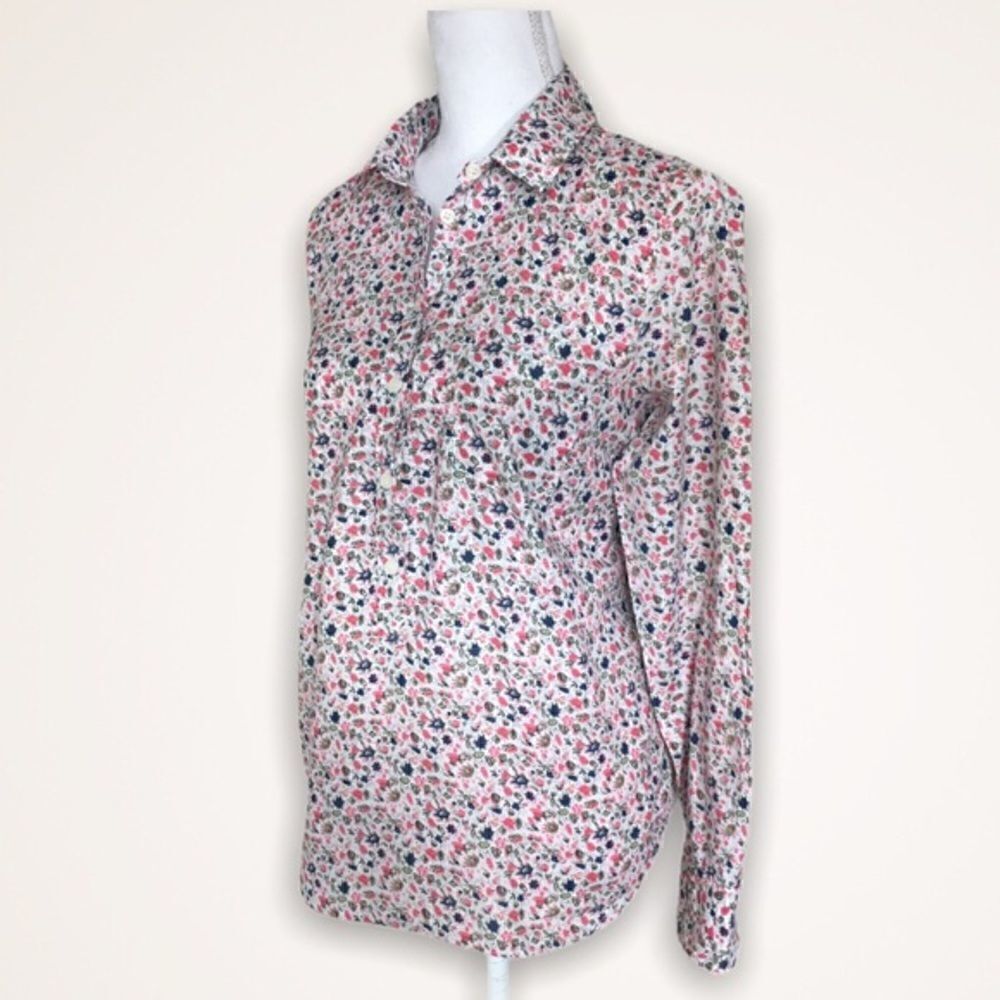 J. Crew Ditsy Floral Popover Shirt